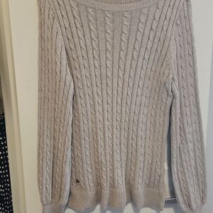 Women's Cable Knit Sweater - Cream
